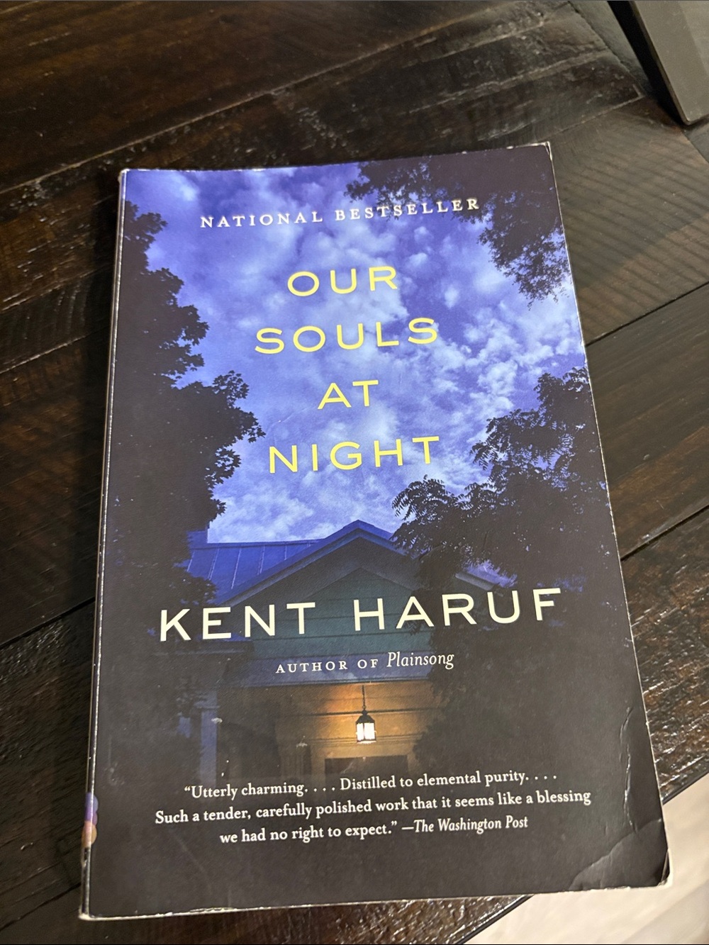 "Our Souls at Night" Paperback Book - Kent Haruf